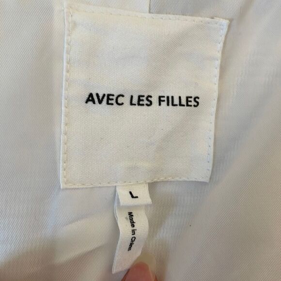 Avec Les Filles Faux Fur Shag Coat Hooded L - Picture 4 of 11